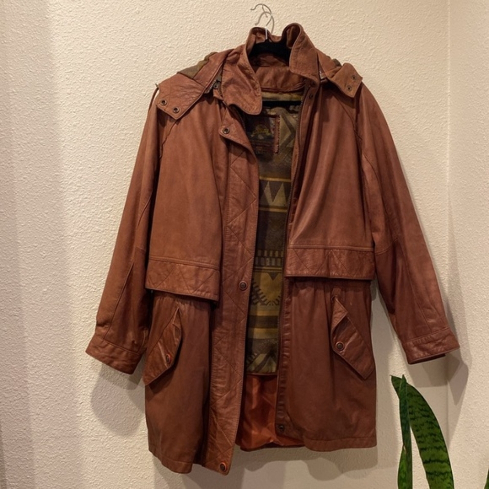 Vtg 90s Wilson’s Leather coat